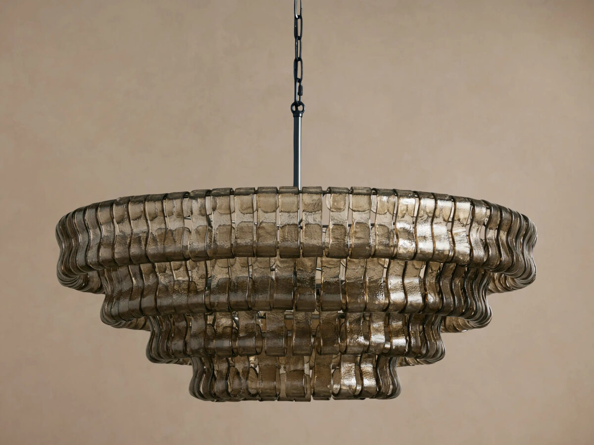 GV Ghiaccio Round Glass Chandelier - Image 26
