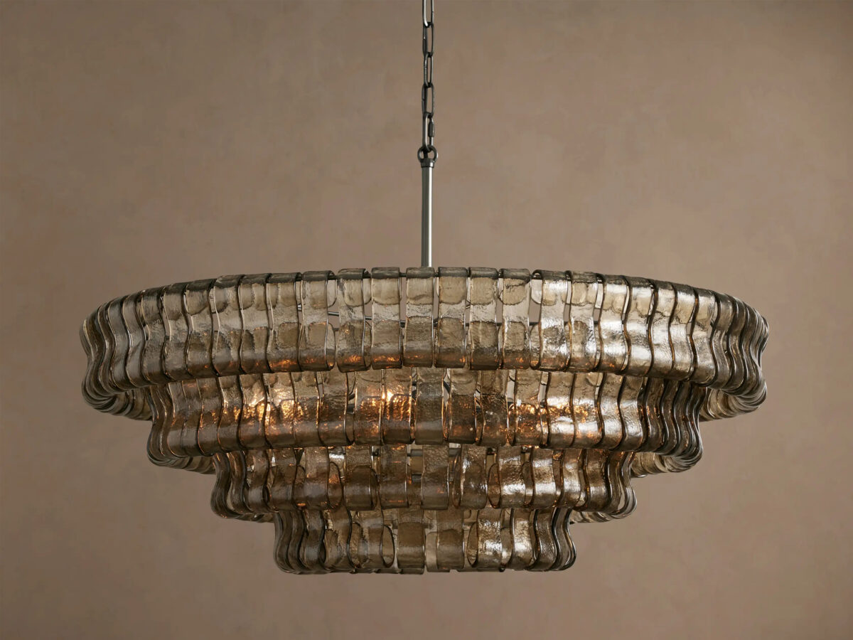 GV Ghiaccio Round Glass Chandelier - Image 24