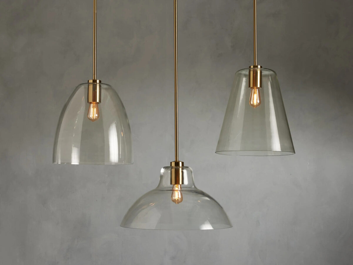 GV Glass Pendant Light Bauer Dome with Bulb - Image 4