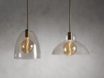 GV Glass Pendant Light Bauer Dome with Bulb - Image 6
