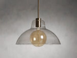 GV Glass Pendant Light Bauer Dome with Bulb - Image 2