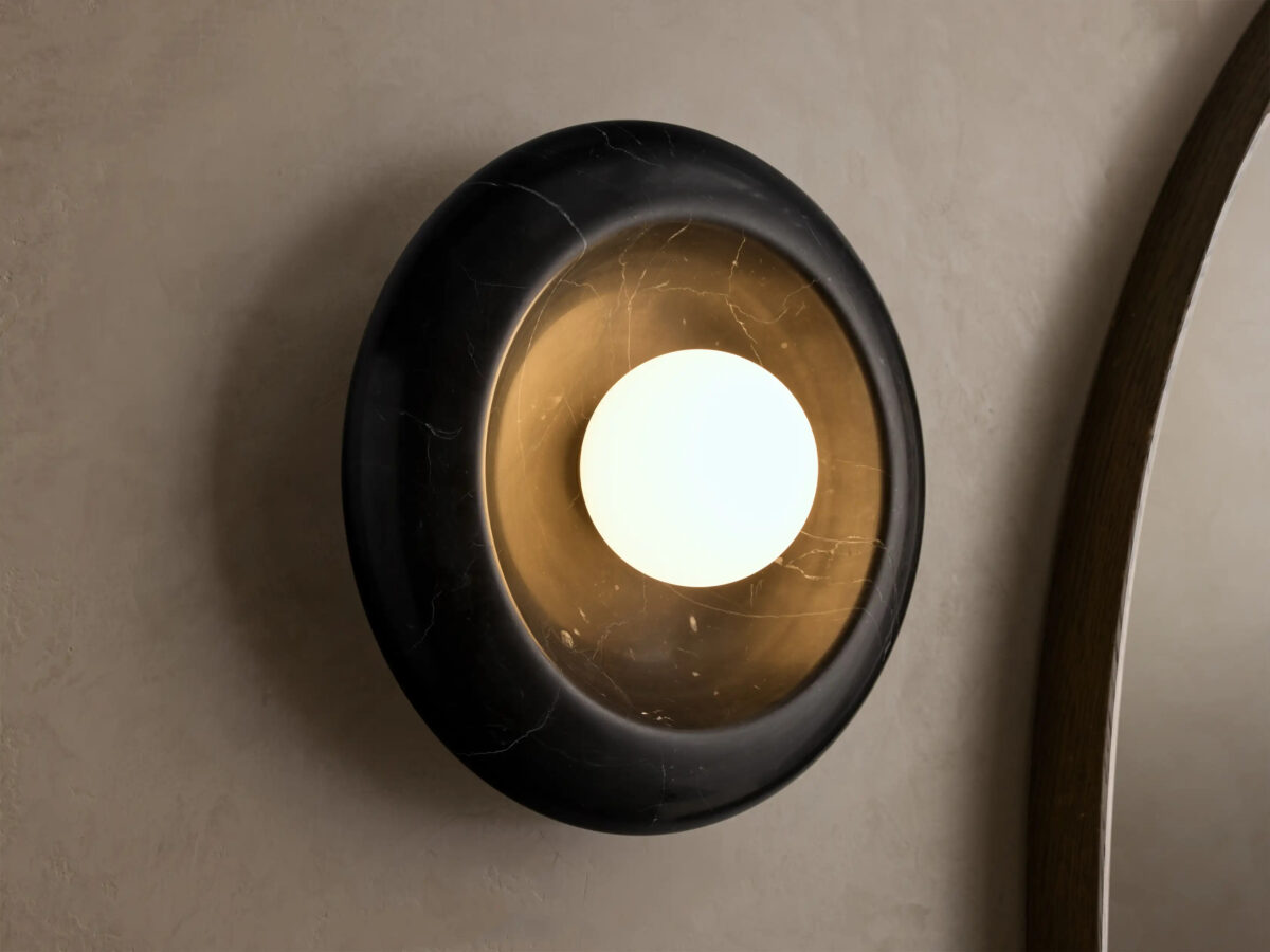 GV Modern Glass Sconce Brown Glass Wall Light - Image 4