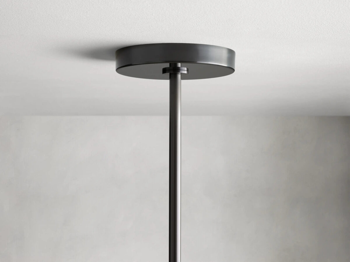 GV Noella Bronze Chandelier with Glass Globe Shades - Image 5