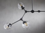 GV Noella Bronze Chandelier with Glass Globe Shades - Image 3