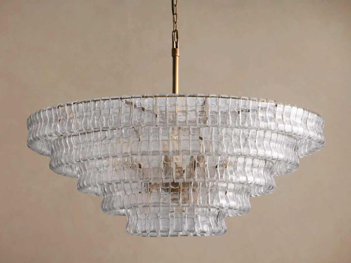 GV Ghiaccio Round Glass Chandelier - Image 41