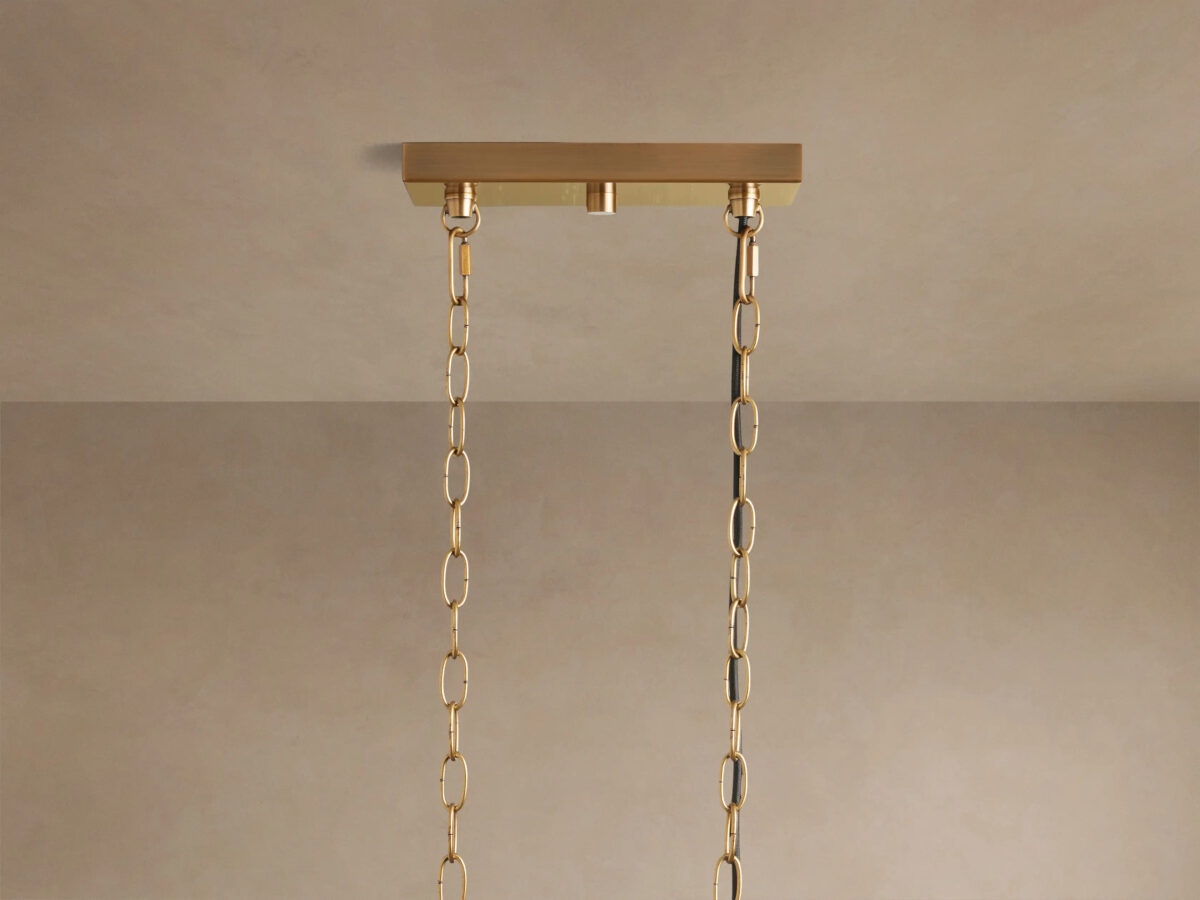 GV Andreas brass linear light 8 Light Chandelier - Image 8