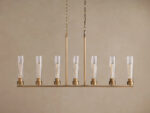 GV Andreas brass linear light 8 Light Chandelier - Image 6