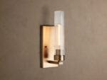 GV Brass Wall Sconce with Fluted Glass Shade