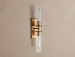 GV Andreas Fluted Glass Sconce Double Wall Light - Image 5