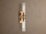 GV Andreas Fluted Glass Sconce Double Wall Light - Image 4
