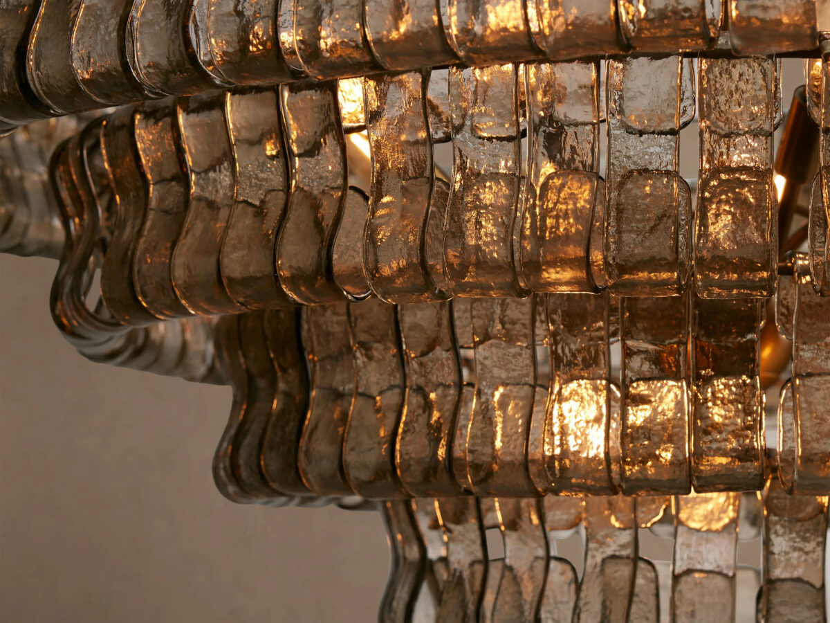 GV Ghiaccio Round Glass Chandelier - Image 22