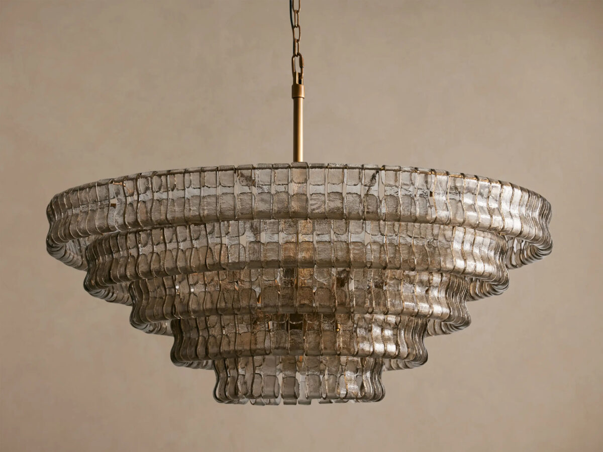 GV Ghiaccio Round Glass Chandelier - Image 21