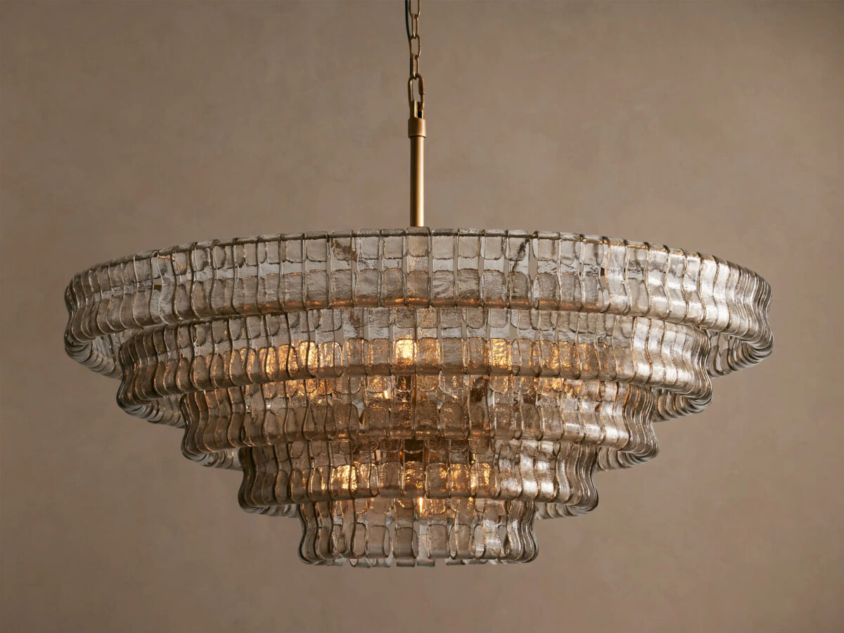 GV Ghiaccio Round Glass Chandelier - Image 19