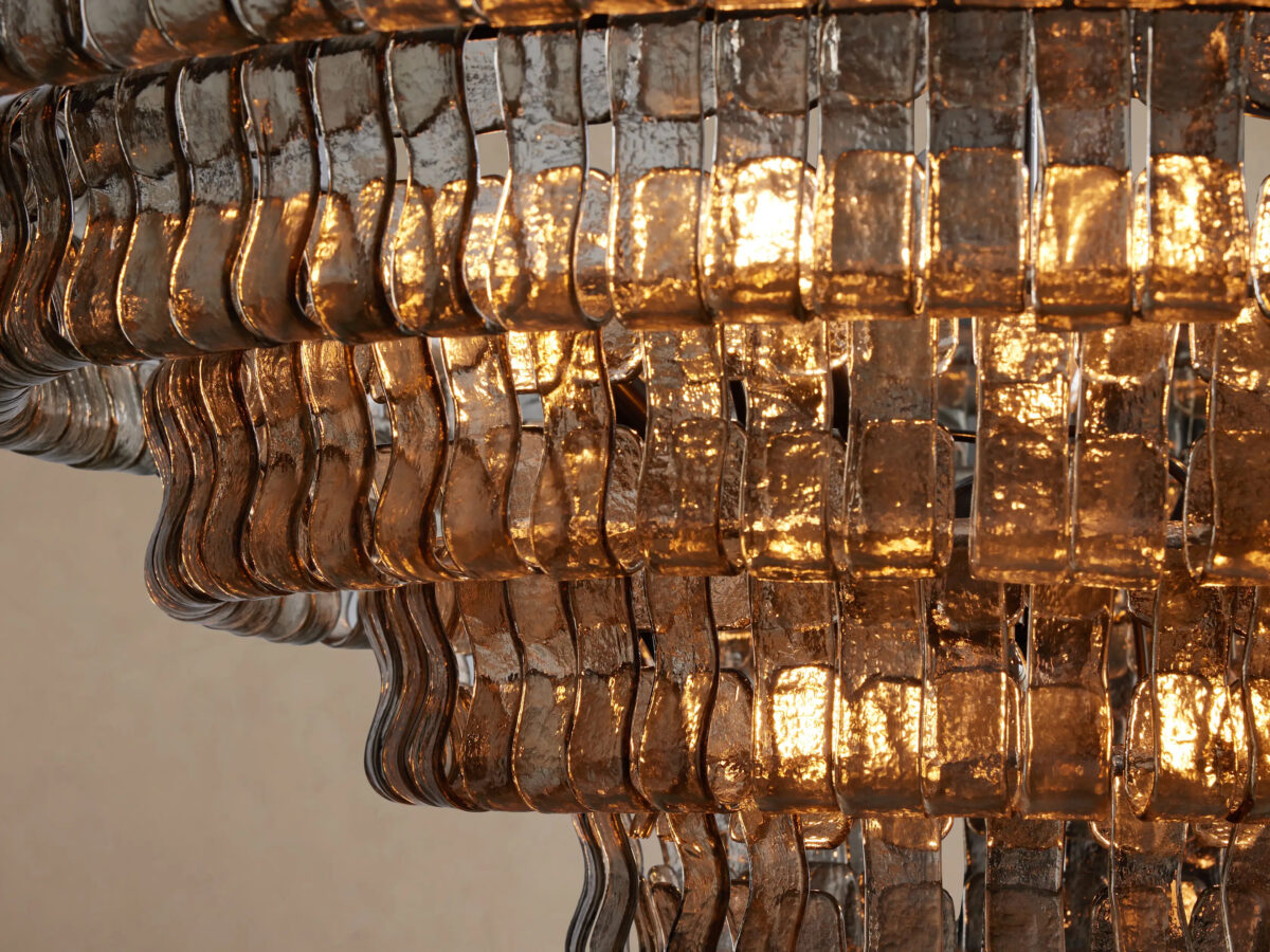 GV Ghiaccio Round Glass Chandelier - Image 32
