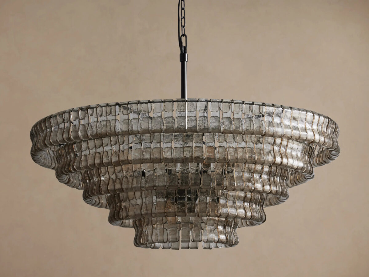 GV Ghiaccio Round Glass Chandelier - Image 31