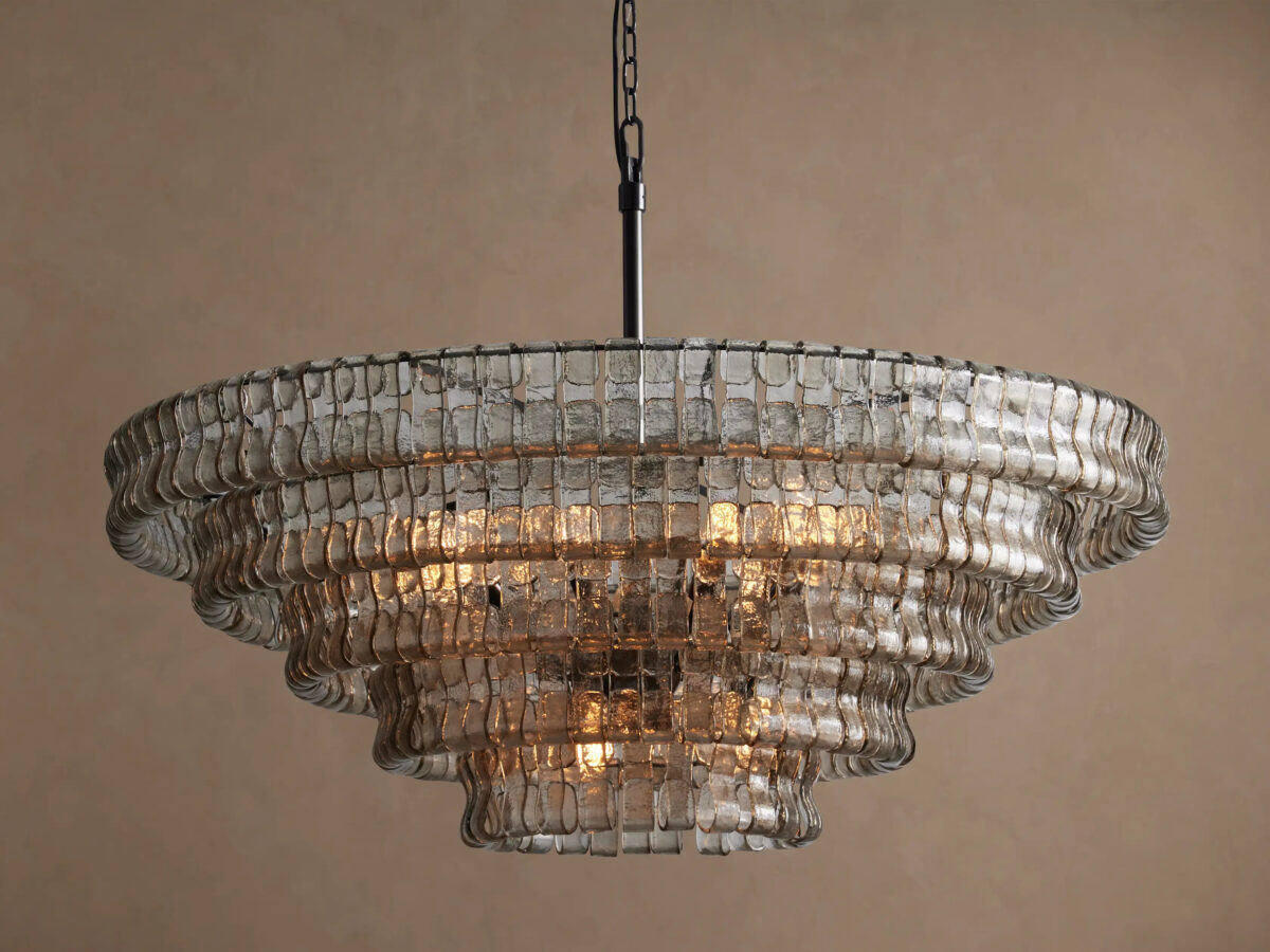 GV Ghiaccio Round Glass Chandelier - Image 29