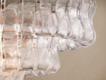 GV Glass Chandelier Ghiaccio Oval Green Bronze 54 Inch - Image 41