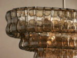 GV Glass Chandelier Ghiaccio Oval Green Bronze 54 Inch - Image 27