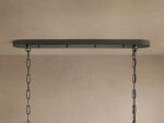 GV Glass Chandelier Ghiaccio Oval Green Bronze 54 Inch - Image 35