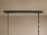 GV Glass Chandelier Ghiaccio Oval Green Bronze 54 Inch - Image 20