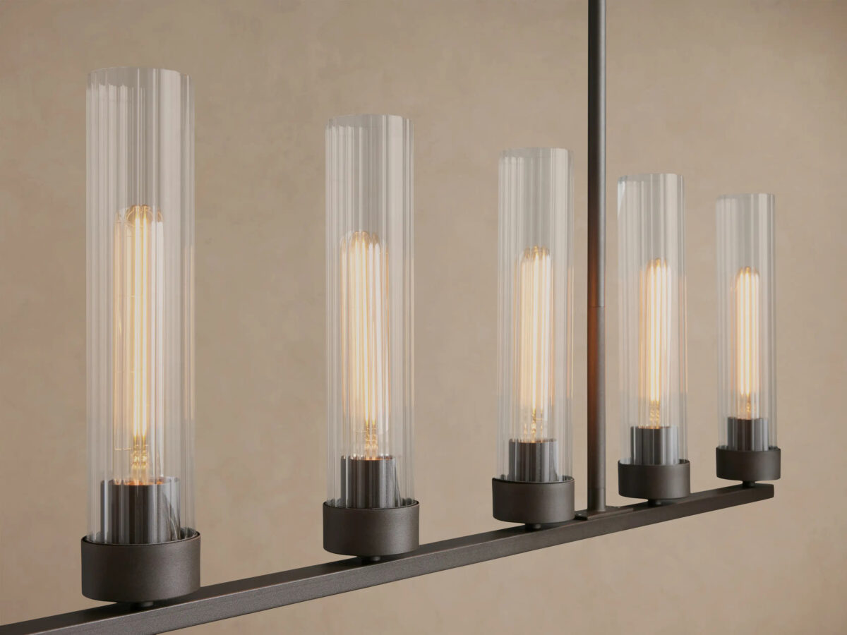 GV Andreas brass linear light 8 Light Chandelier - Image 11