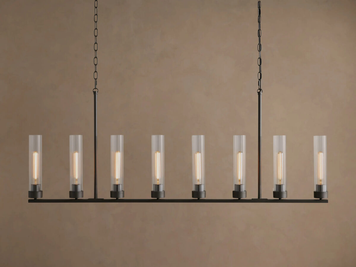 GV Andreas brass linear light 8 Light Chandelier - Image 9
