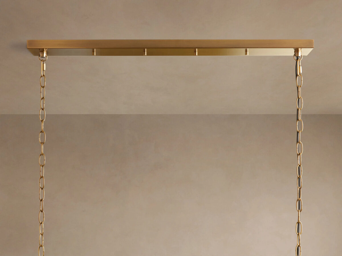 GV Andreas brass linear light 8 Light Chandelier - Image 4