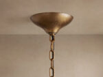 GV Neve Round Glass Chandelier in Brass - Image 6