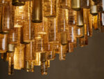 GV Neve Round Glass Chandelier in Brass - Image 4