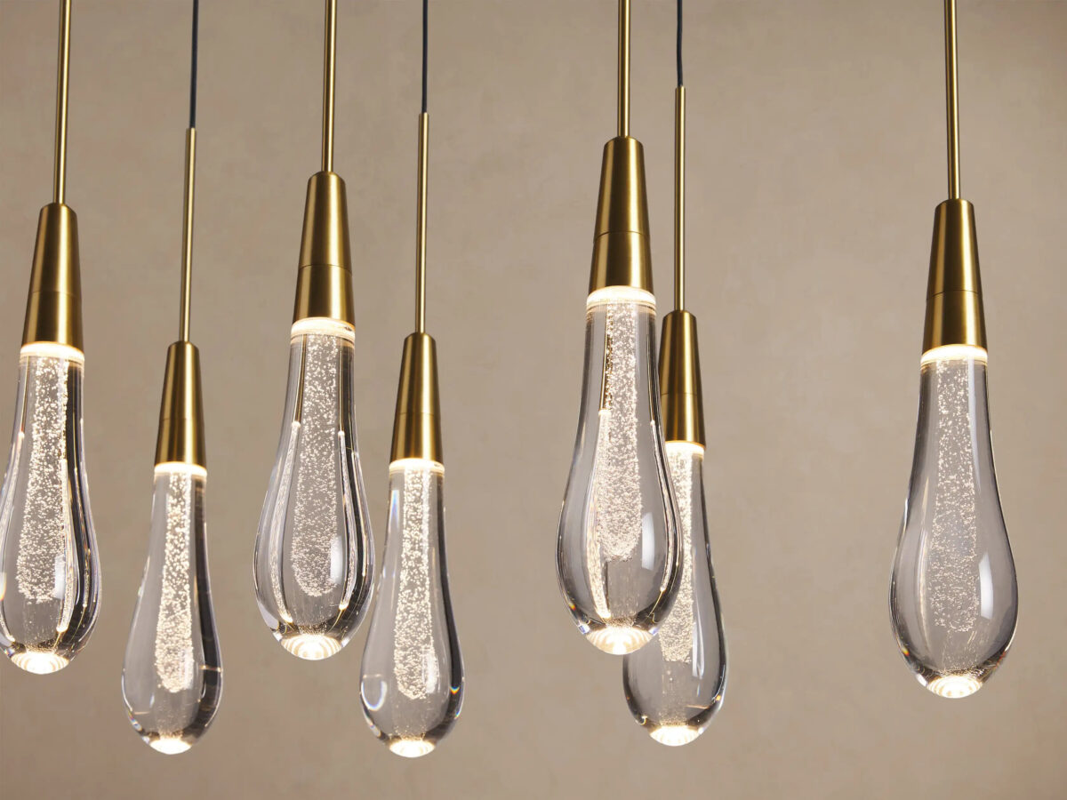 GV Soltaire Linear Glass Light Chandelier - Image 4