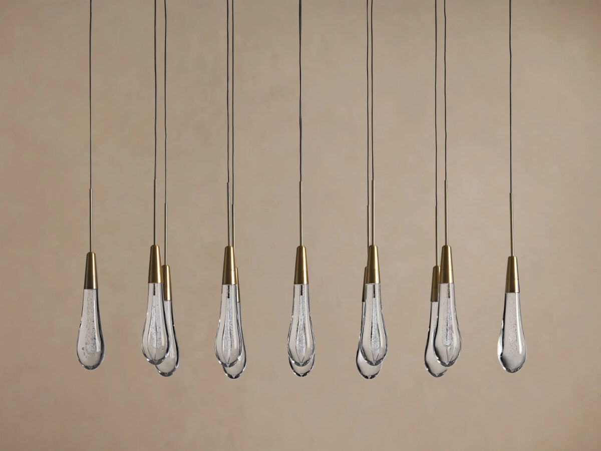 GV Soltaire Linear Glass Light Chandelier - Image 3