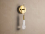 GV Soltaire Brass Glass Sconce LED Wall Light - Image 2