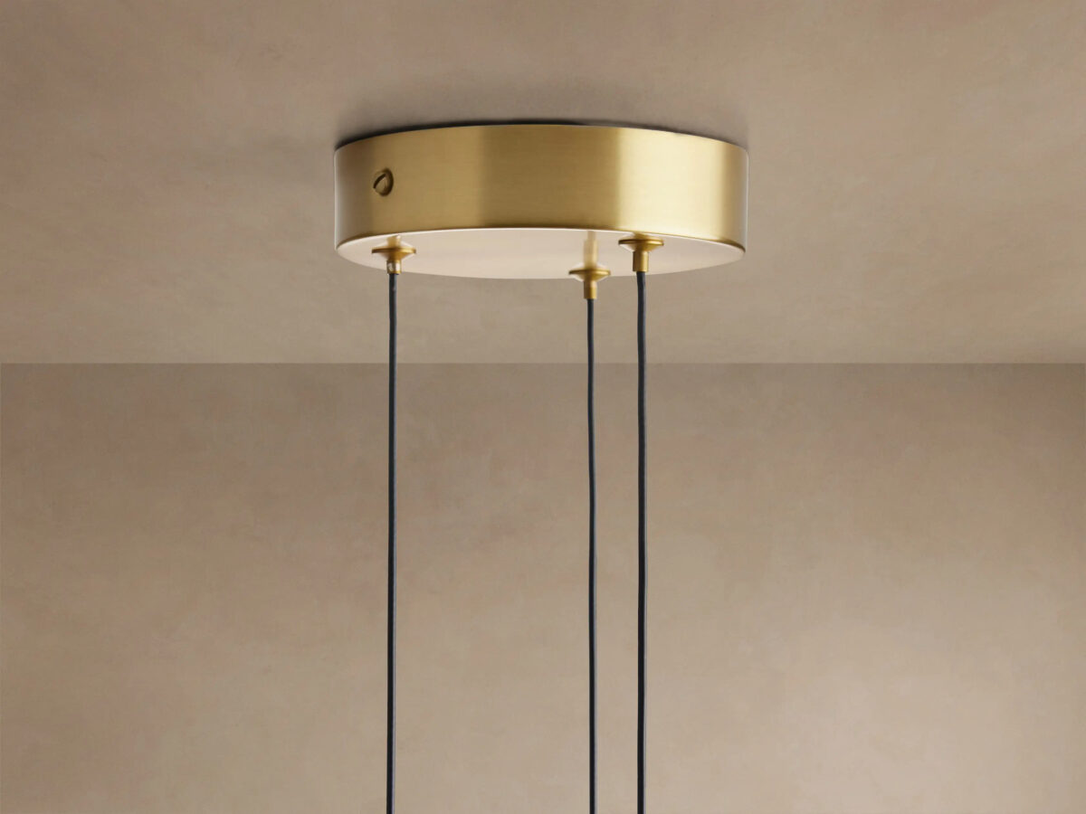 GV Soltaire Brass Glass Pendant Cluster Light - Image 4