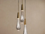 GV Soltaire Brass Glass Pendant Cluster Light - Image 3