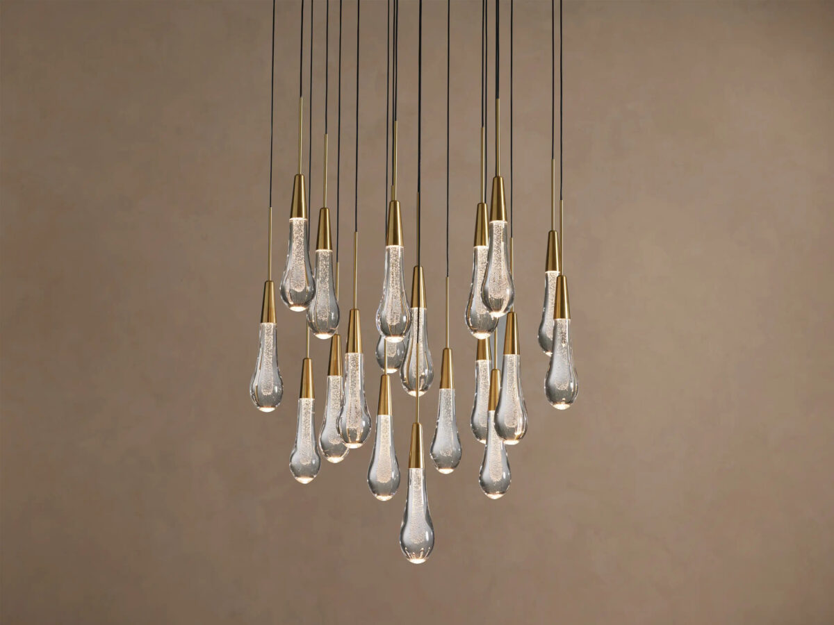 GV Soltaire Glass LED Chandelier - Image 6
