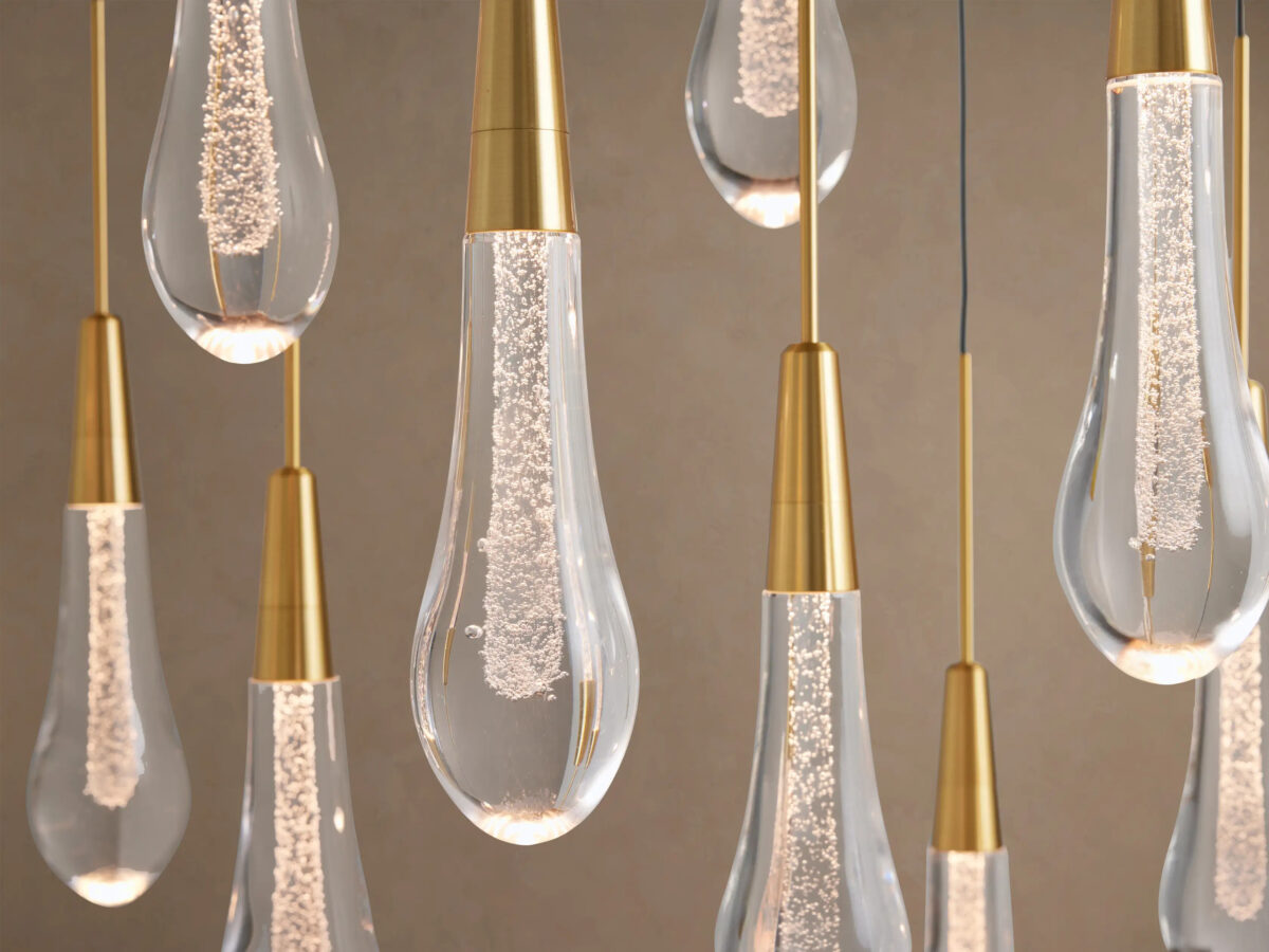 GV Soltaire Linear Glass Light Chandelier - Image 15