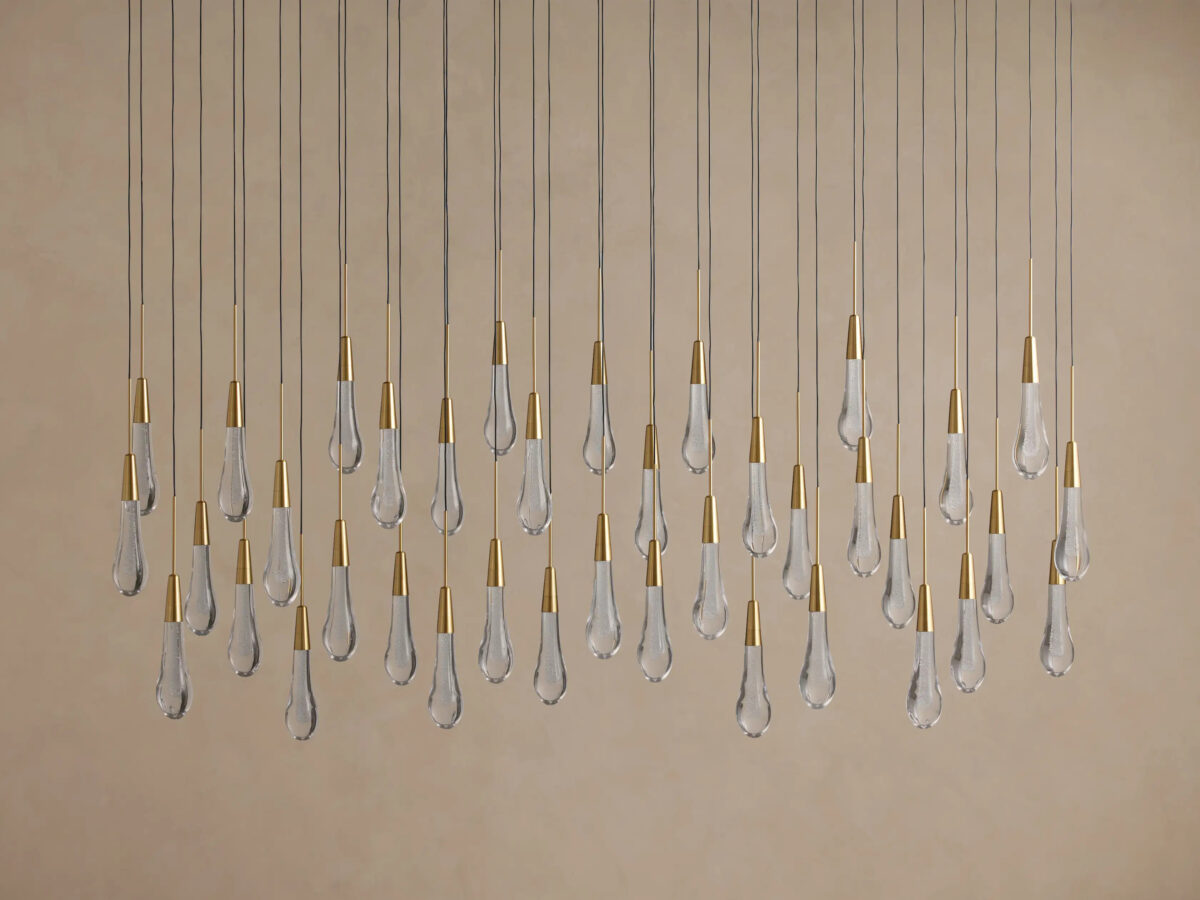 GV Soltaire Linear Glass Light Chandelier - Image 14