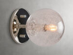 GV Mandoza Nickel Glass Sconce