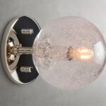 GV Mandoza Nickel Glass Sconce