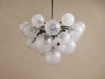 GV Mandoza Modern Glass Light 19 Light Brass Chandelier - Image 10
