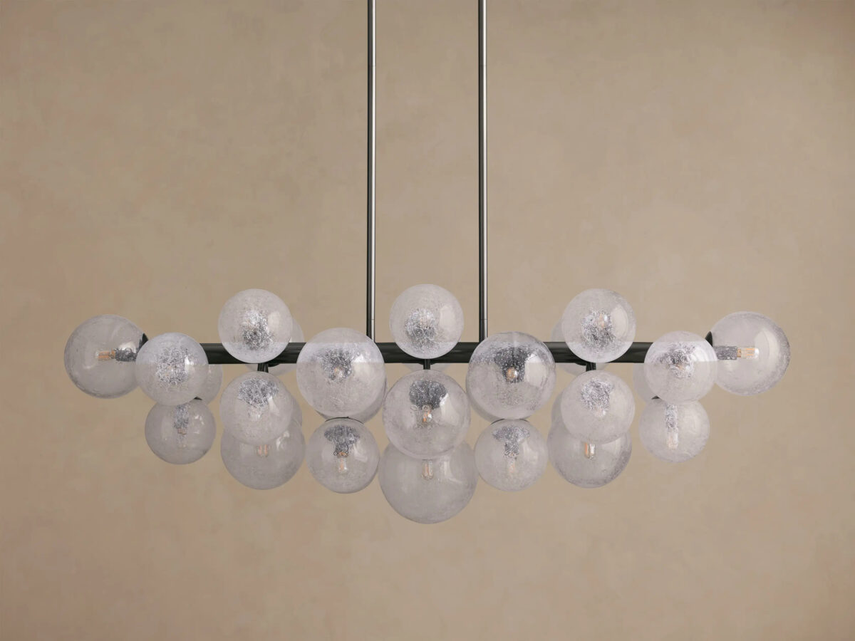 GV Mandoza Linear Glass Light Chandelier - Image 2