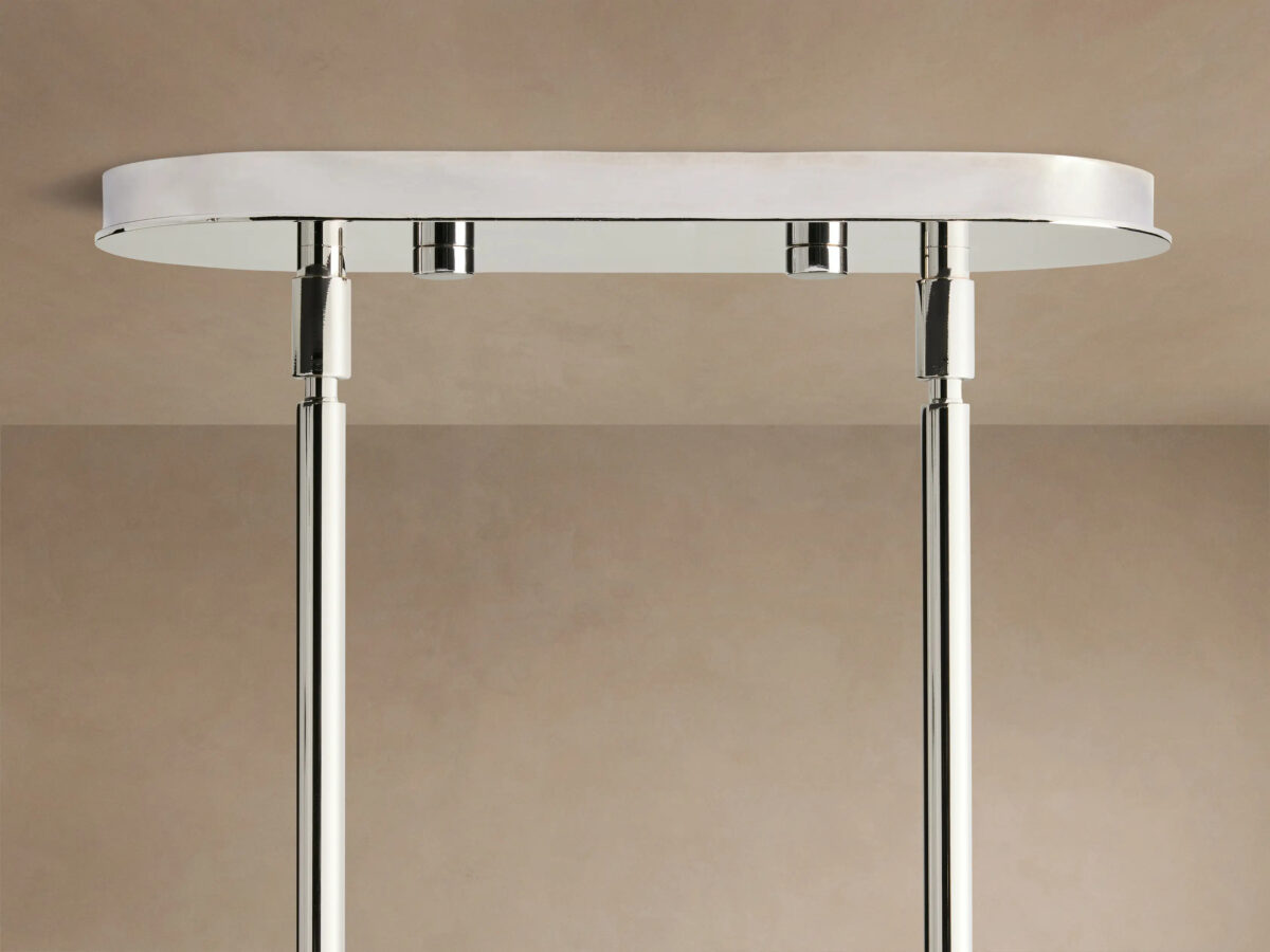 GV Mandoza Linear Nickel Light Chandelier - Image 4