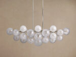 GV Mandoza Linear Nickel Light Chandelier - Image 2