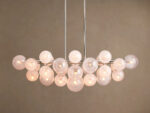 GV Mandoza Linear Nickel Light Chandelier