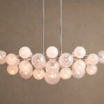 GV Mandoza Linear Nickel Light Chandelier