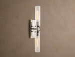 GV Andreas Fluted Glass Sconce Double Wall Light