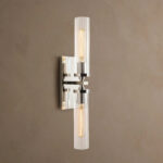 GV Andreas Fluted Glass Sconce Double Wall Light