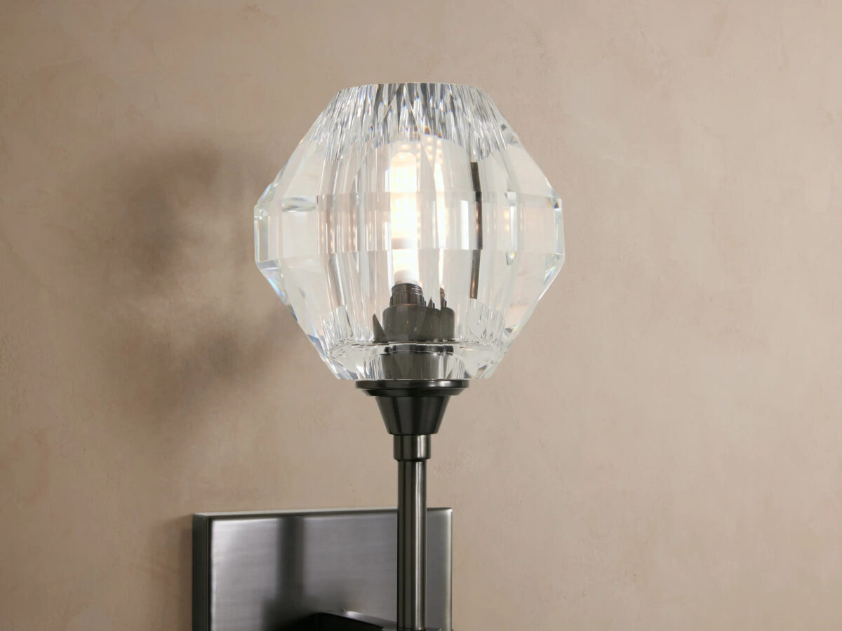 GV Amoroso Crystal Wall Sconce in Gold - Image 6