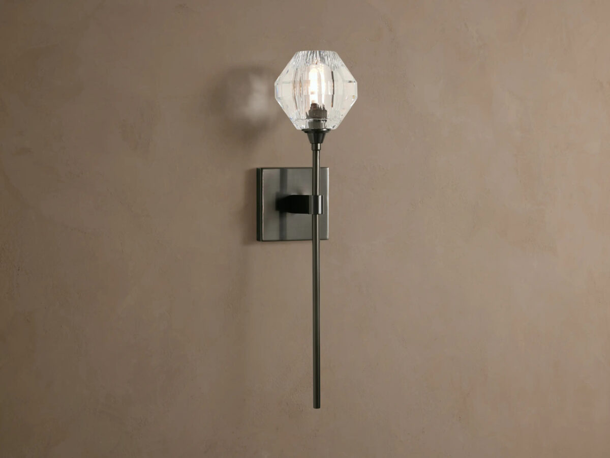 GV Amoroso Crystal Wall Sconce in Gold - Image 4