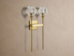 GV Crystal Brass Sconce Double Wall Light - Image 2